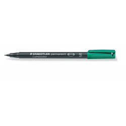 Lumocolor S Verde Permanent Pen