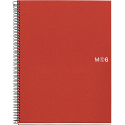 Notebook6 A4 5x5 Basic PP Rojo