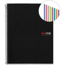 Notebook8 A4 5x5 Basic PP Negro