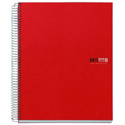 Notebook 8 A5 5x5 Basic PP Rojo