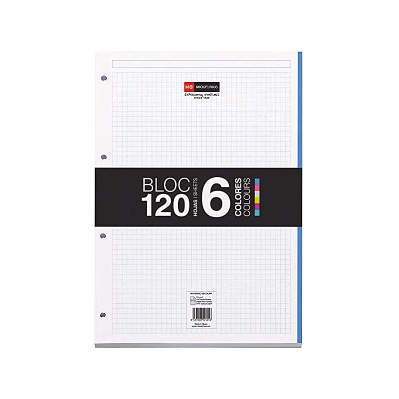Notebook6 A4 5x5 6 colores