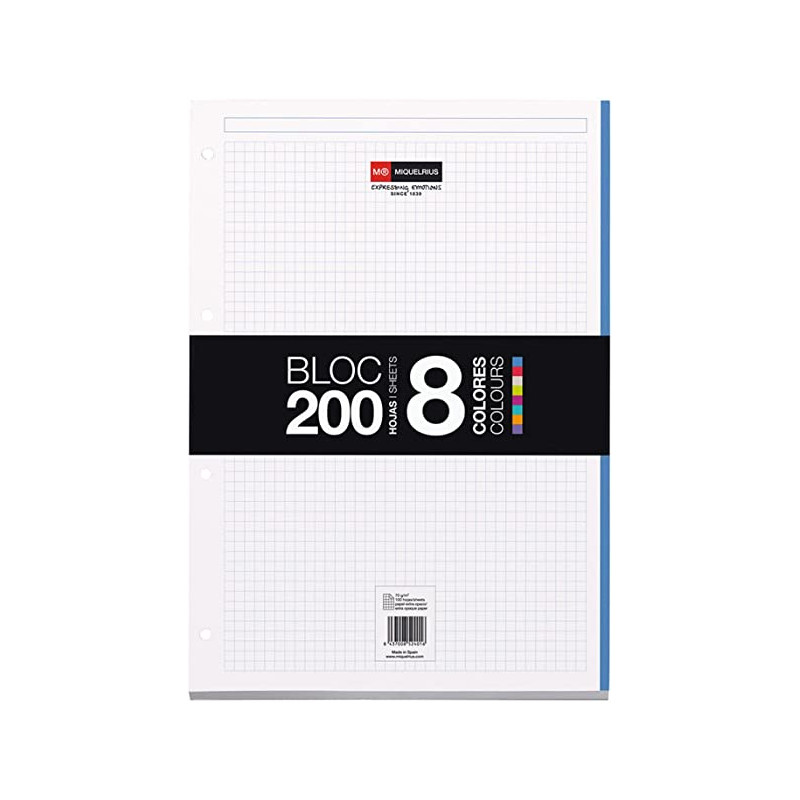 Notebook8 A4 5x5 8 colores