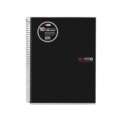 Notebook10 A4 5x5 Basic pp Negro