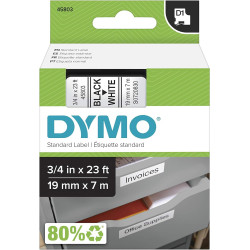 DYMO 45803 19x7 Negro/Blanco