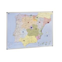 Mapa mural España y Portugal