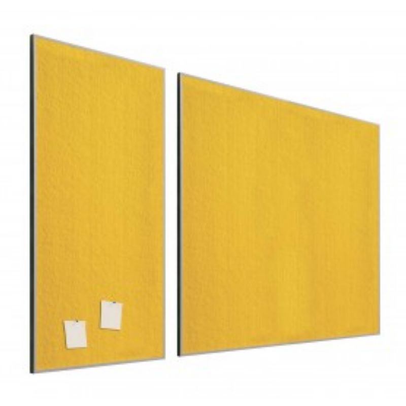 Tablero de corcho tapizado textil  Amarillo 60x90