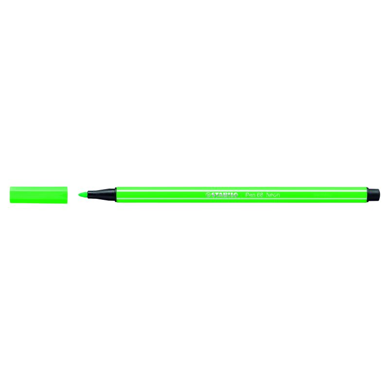Rotulador Stabilo PEN 68  Verde fluorescente