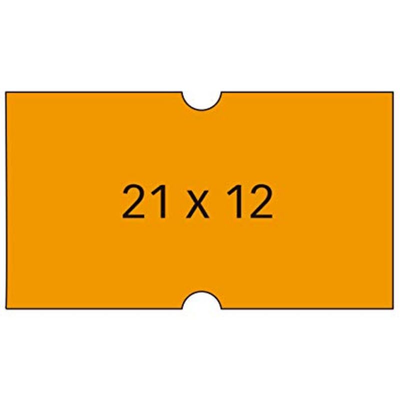 Etiquetas Apli Etiquetadora 21x12mm  Naranja R 21x12 mm