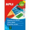 Etiquetas Adhesivas APLI A4 Colores 100h  Amarillo 210x297 et/hoja 1